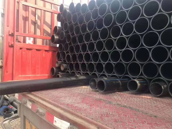 洛陽(yáng)某小區(qū)水管管網(wǎng)改造，采購(gòu)PE給水管到貨，廠(chǎng)里直接發(fā)貨